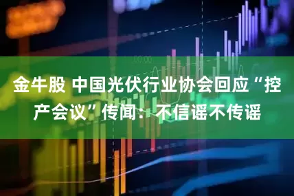 金牛股 中国光伏行业协会回应“控产会议”传闻：不信谣不传谣